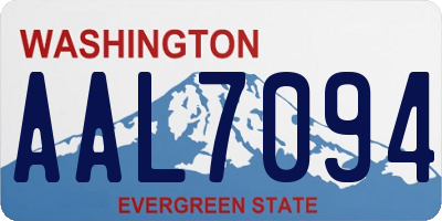 WA license plate AAL7094
