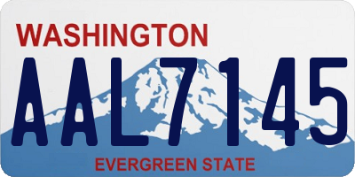 WA license plate AAL7145