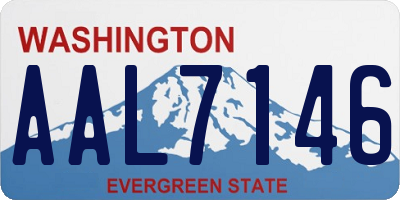 WA license plate AAL7146