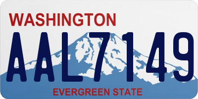 WA license plate AAL7149