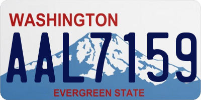 WA license plate AAL7159
