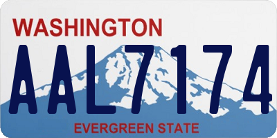 WA license plate AAL7174
