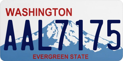 WA license plate AAL7175