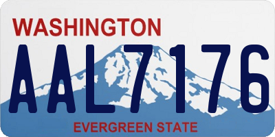 WA license plate AAL7176