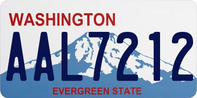 WA license plate AAL7212