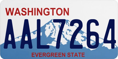 WA license plate AAL7264