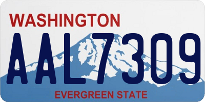 WA license plate AAL7309