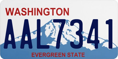 WA license plate AAL7341