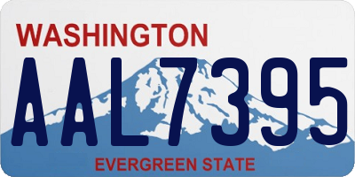 WA license plate AAL7395