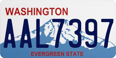 WA license plate AAL7397