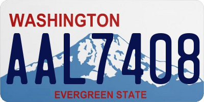 WA license plate AAL7408