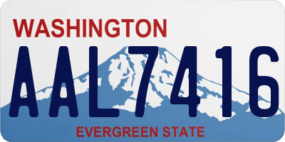 WA license plate AAL7416