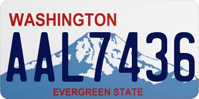 WA license plate AAL7436