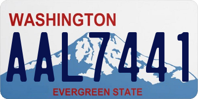 WA license plate AAL7441
