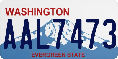 WA license plate AAL7473