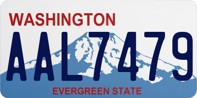 WA license plate AAL7479