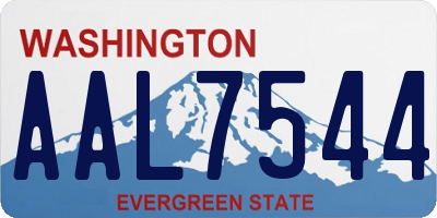WA license plate AAL7544