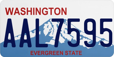 WA license plate AAL7595