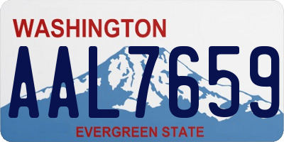WA license plate AAL7659