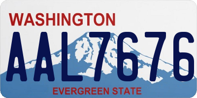 WA license plate AAL7676