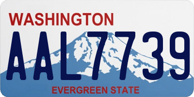 WA license plate AAL7739
