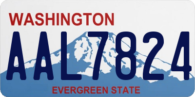 WA license plate AAL7824
