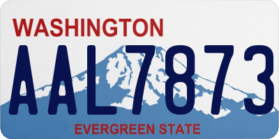 WA license plate AAL7873