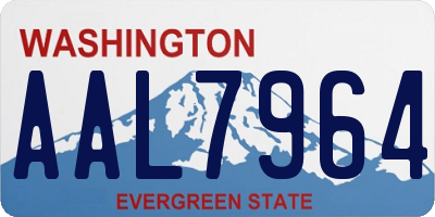 WA license plate AAL7964