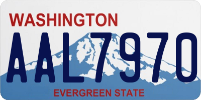 WA license plate AAL7970
