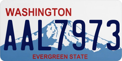 WA license plate AAL7973