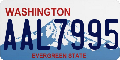 WA license plate AAL7995