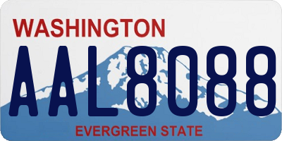 WA license plate AAL8088