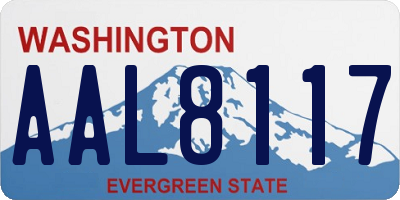 WA license plate AAL8117