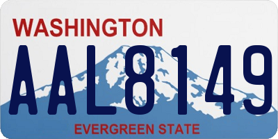 WA license plate AAL8149