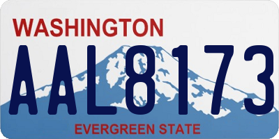 WA license plate AAL8173