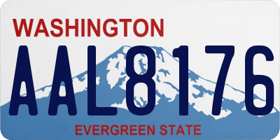 WA license plate AAL8176