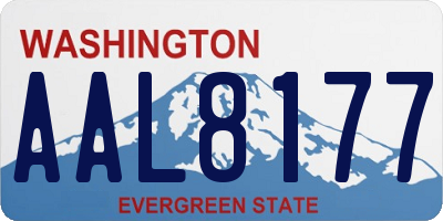 WA license plate AAL8177