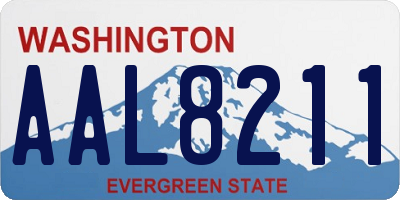 WA license plate AAL8211