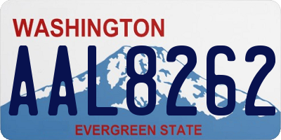 WA license plate AAL8262