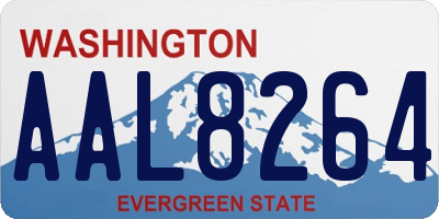 WA license plate AAL8264