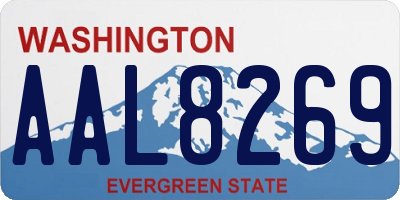 WA license plate AAL8269