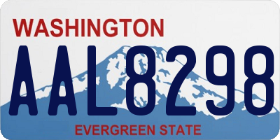 WA license plate AAL8298