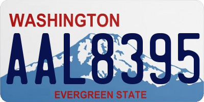 WA license plate AAL8395