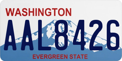WA license plate AAL8426