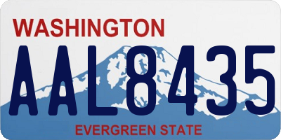 WA license plate AAL8435