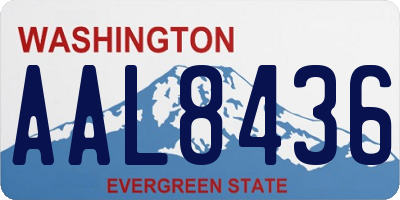 WA license plate AAL8436