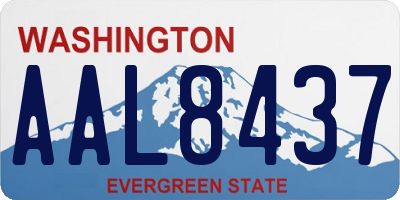 WA license plate AAL8437
