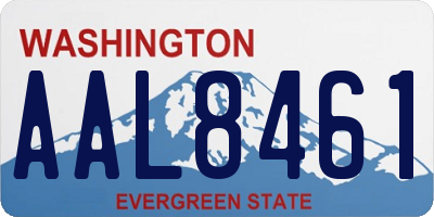 WA license plate AAL8461