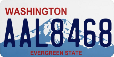WA license plate AAL8468