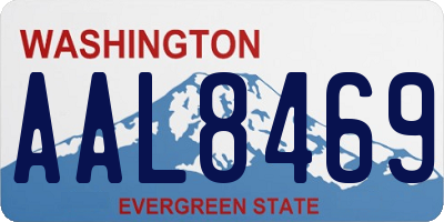 WA license plate AAL8469